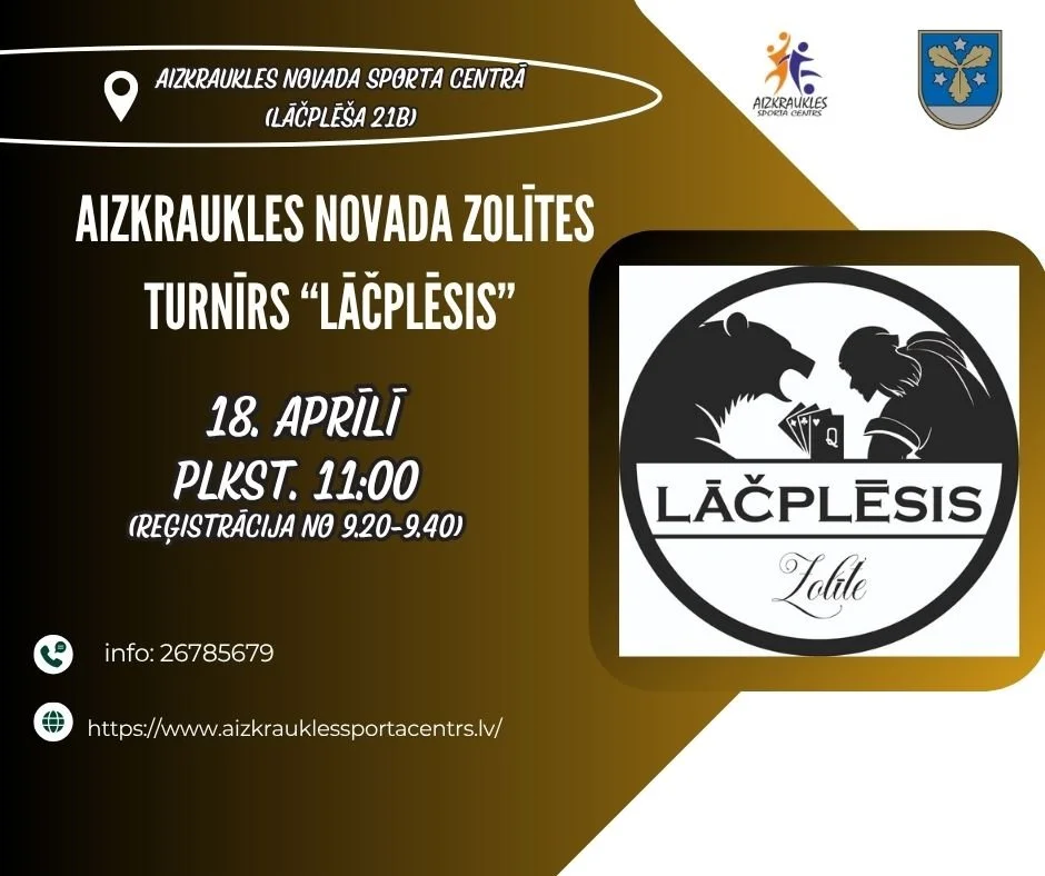 Aizkraukles novada zolītes turnīrs “LĀČPLĒSIS”  