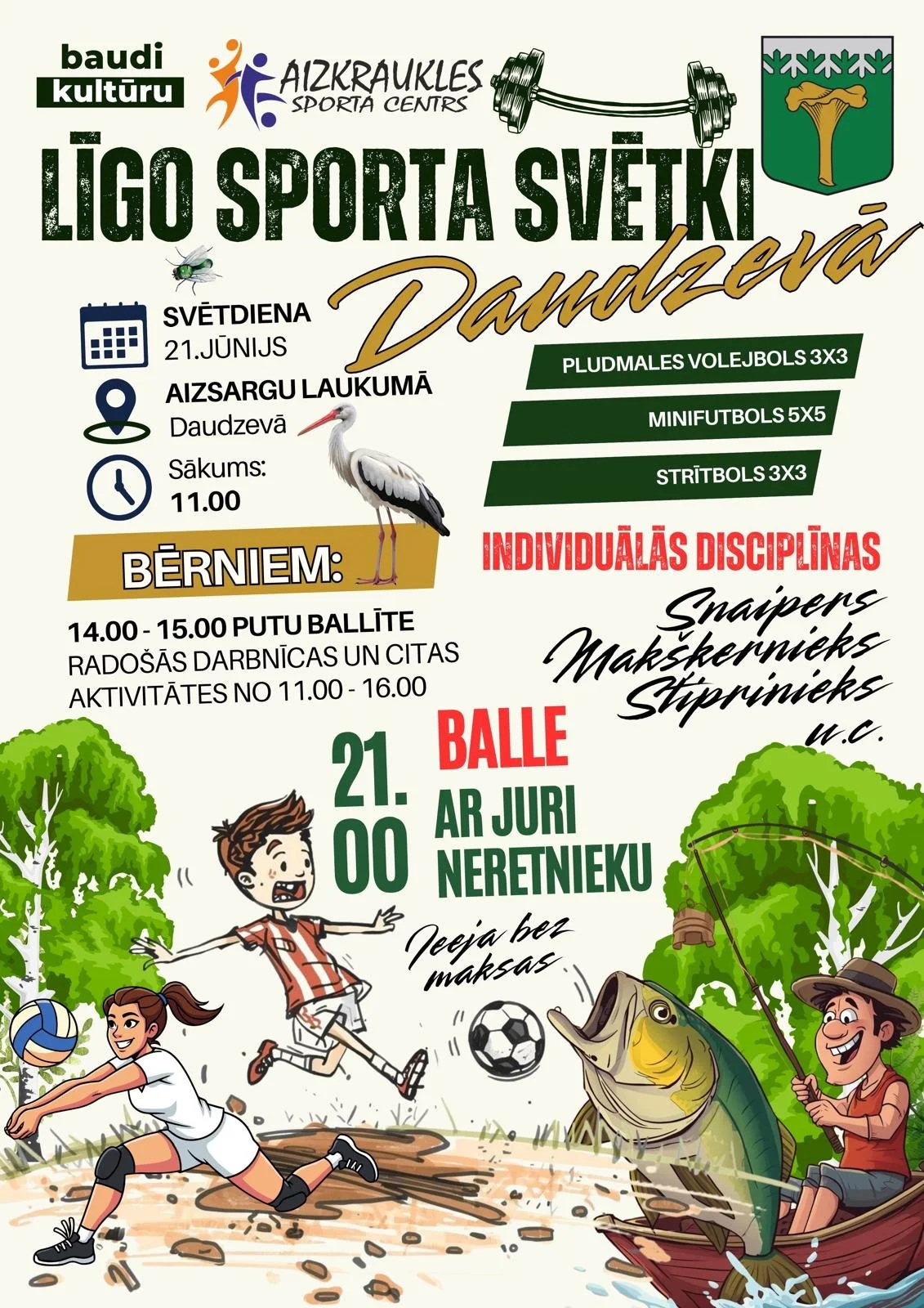 Līgo sporta svētki Daudzevā