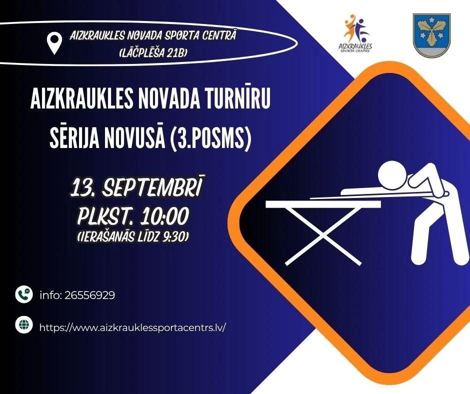 Aizkraukles novada turnīru sērija novusā 