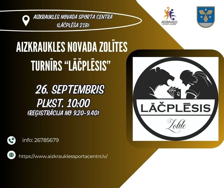 Aizkraukles novada zolītes turnīrs “LĀČPLĒSIS” 