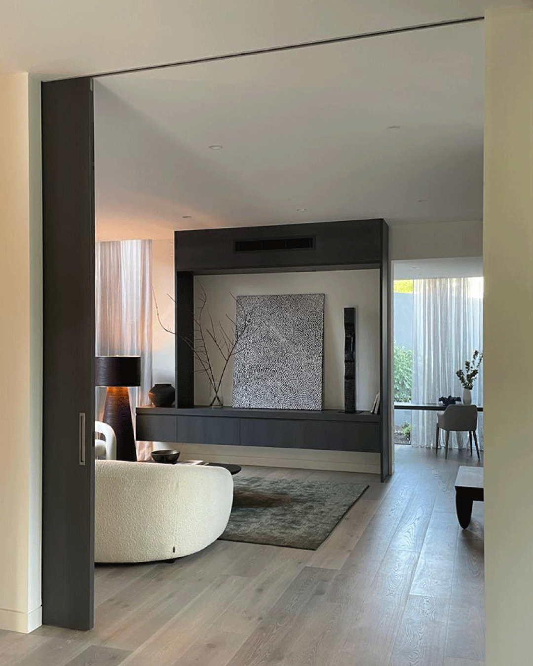 Sitting room leading to study