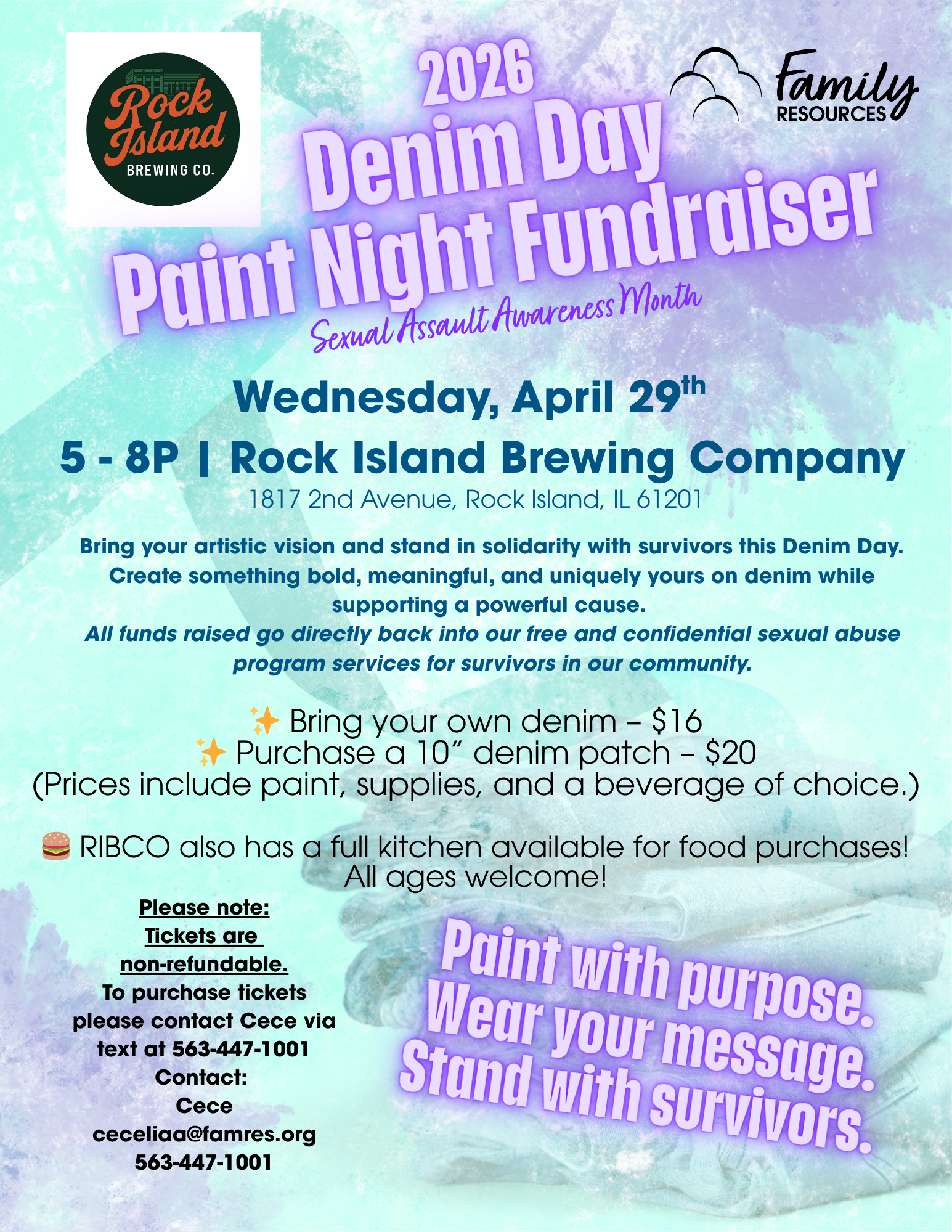2026 Denim Day Paint Night Fundraiser