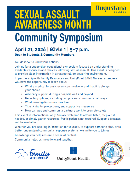 Sexual Assault Awareness Month Community Symposium