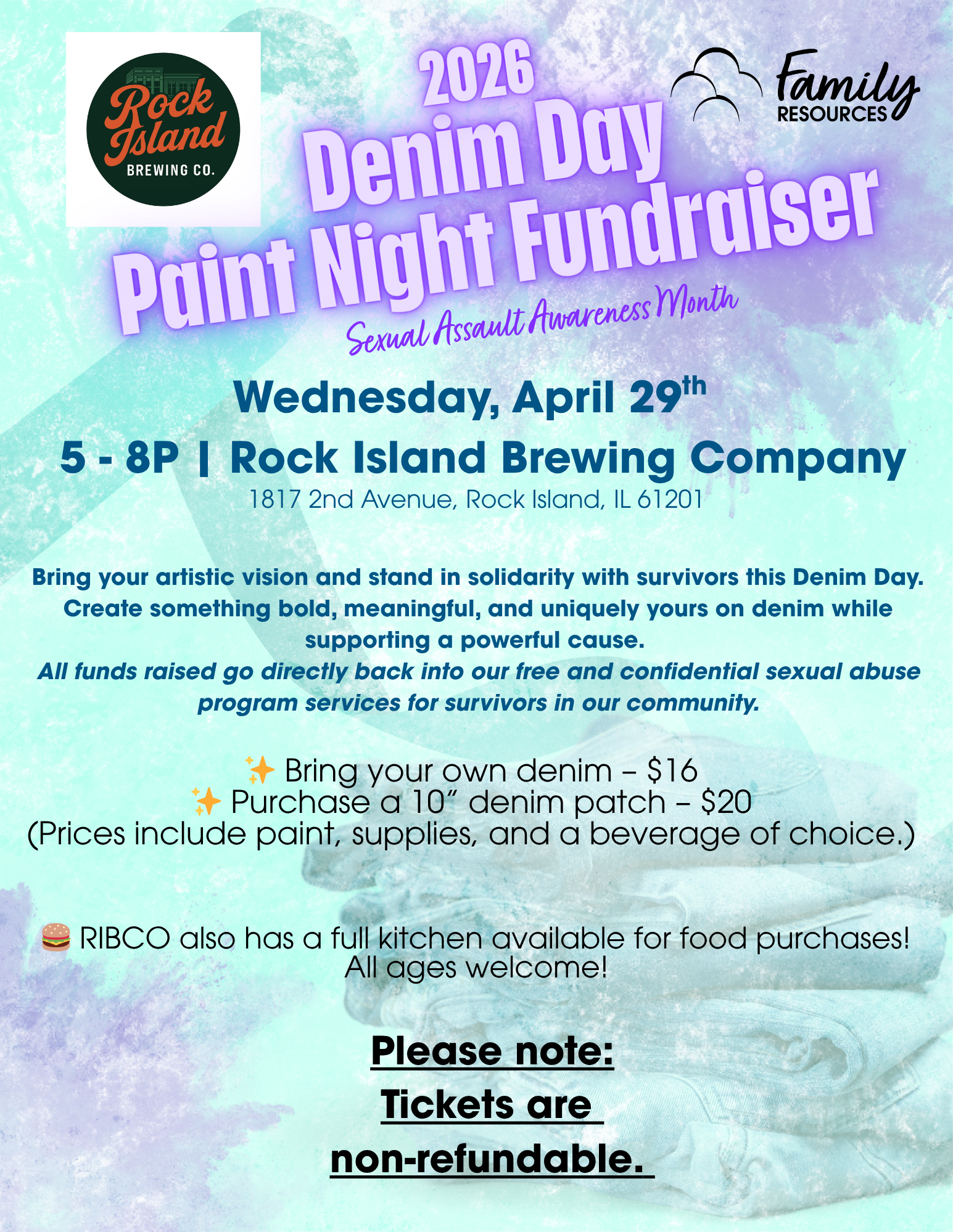 2026 Denim Day Paint Night Fundraiser