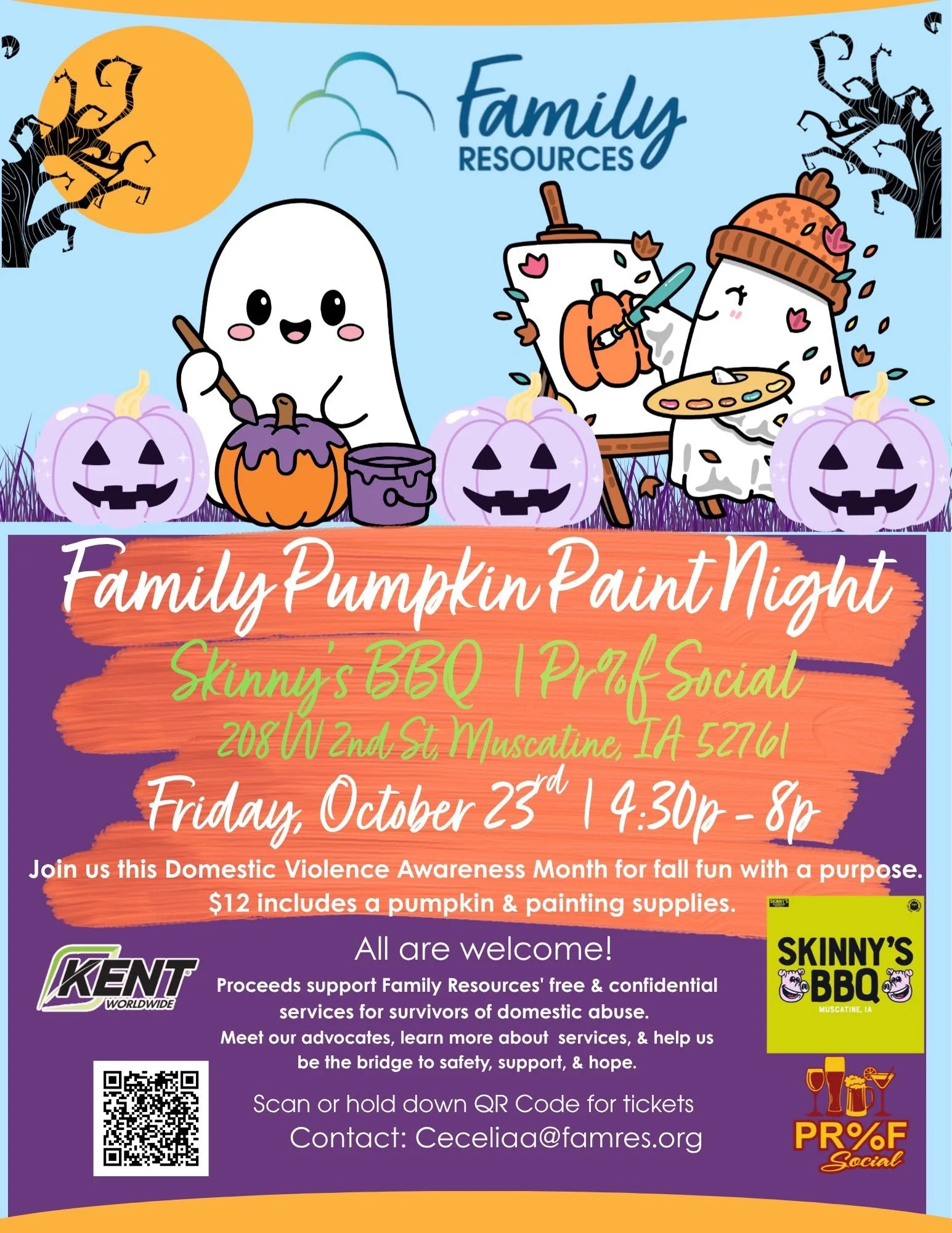 Family Pumpkin Paint Night | Muscatine