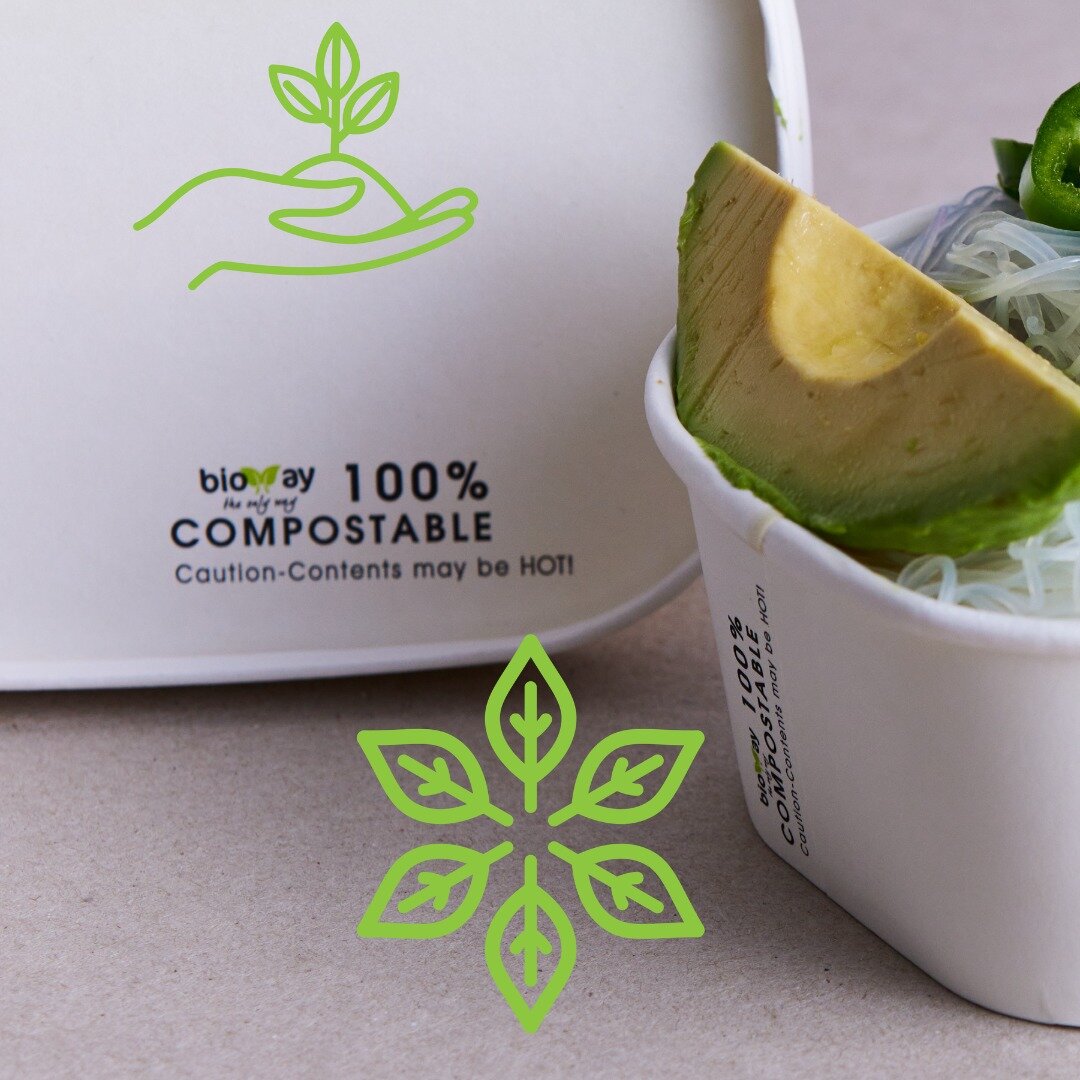Bioway&reg; White Paperway Rectangular Containers and Paper Lids provide sustainability by using a plant-based PLA lining to &ldquo;help reduce plastic&rdquo;and can be composted and recycled.

The perfect container for foods with High Fats and wet r