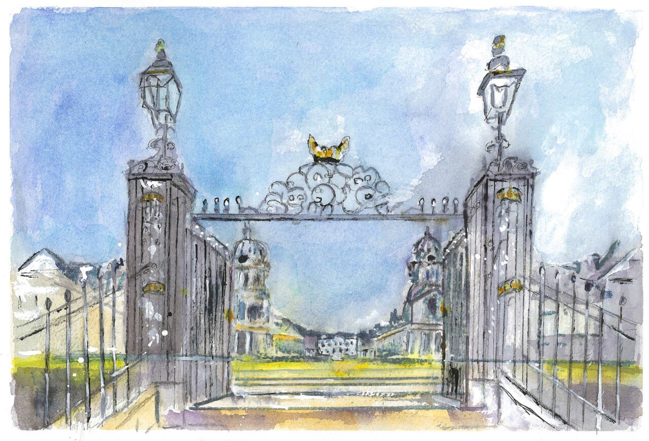 Old Royal Naval College Gates - print