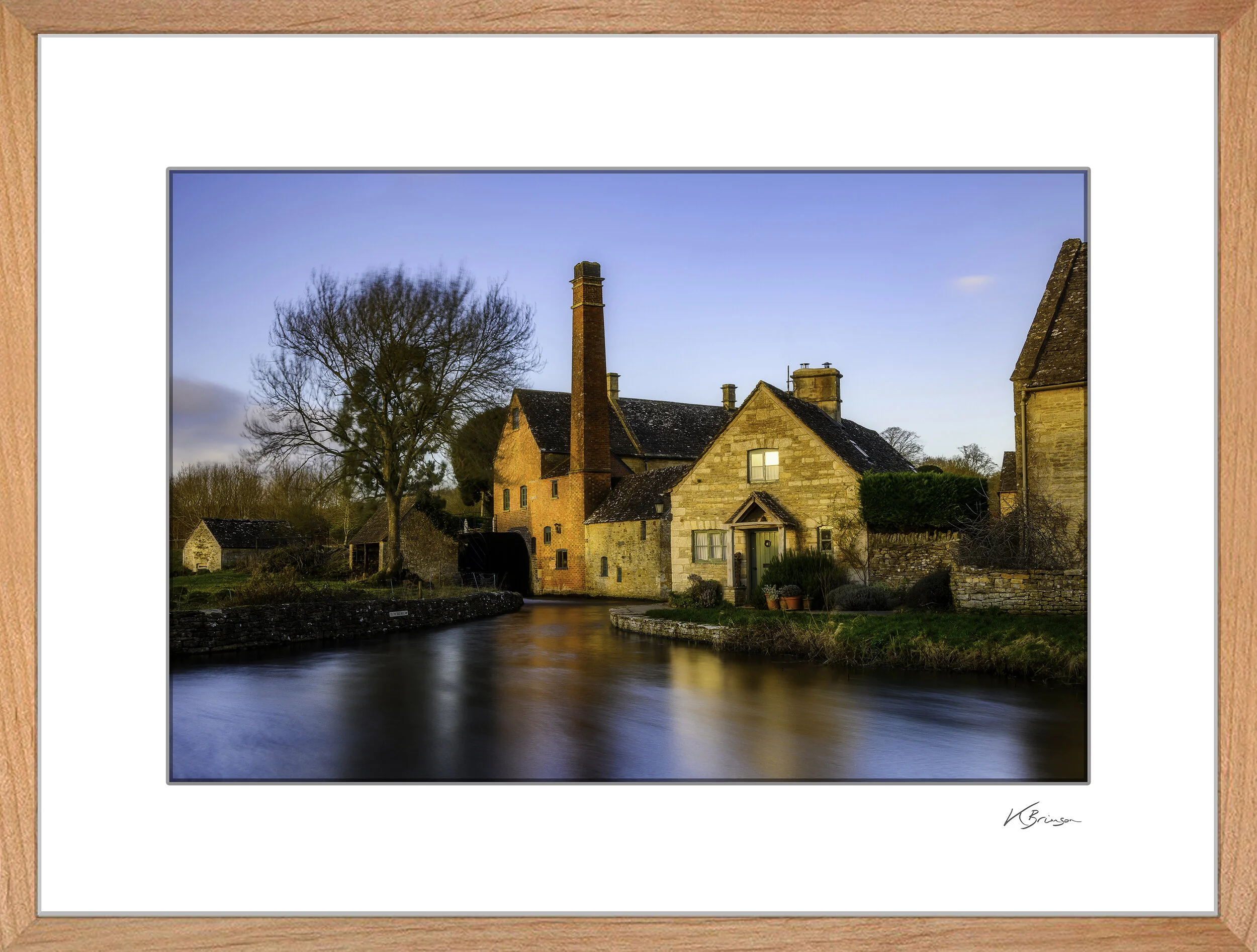 Lower Slaughter Old Mill Birch Wood Frame