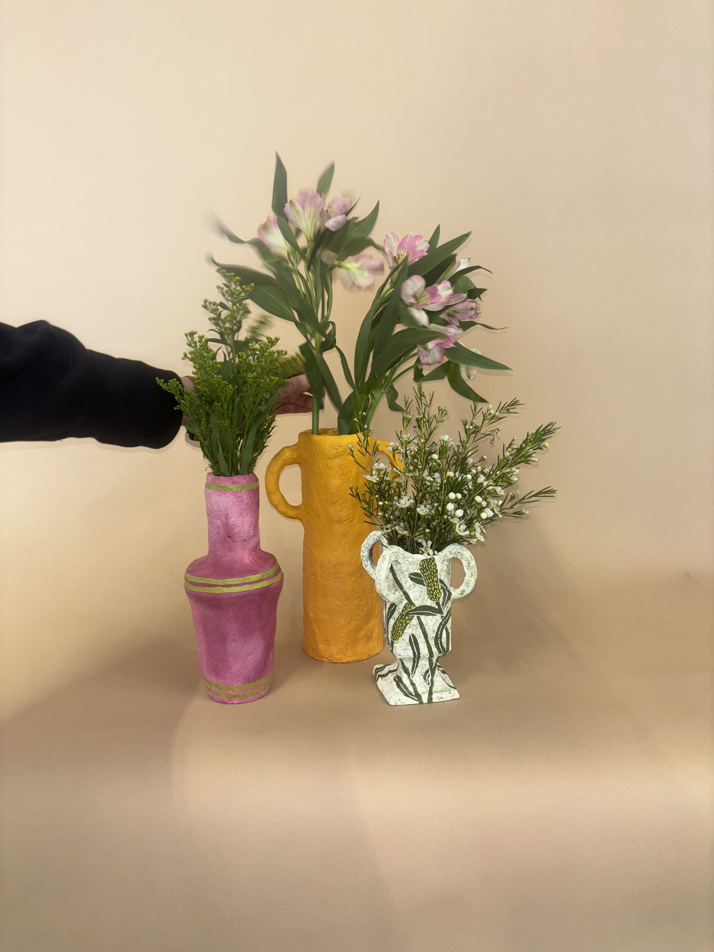 Paper mache vase and homeware workshop
