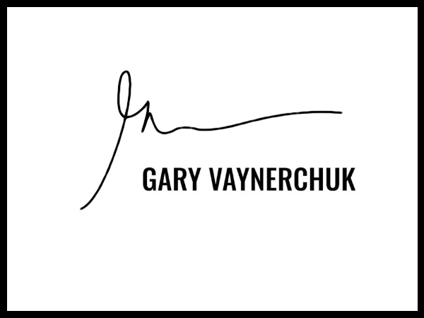Signature above the name 'Gary Vaynerchuk' on a white background.