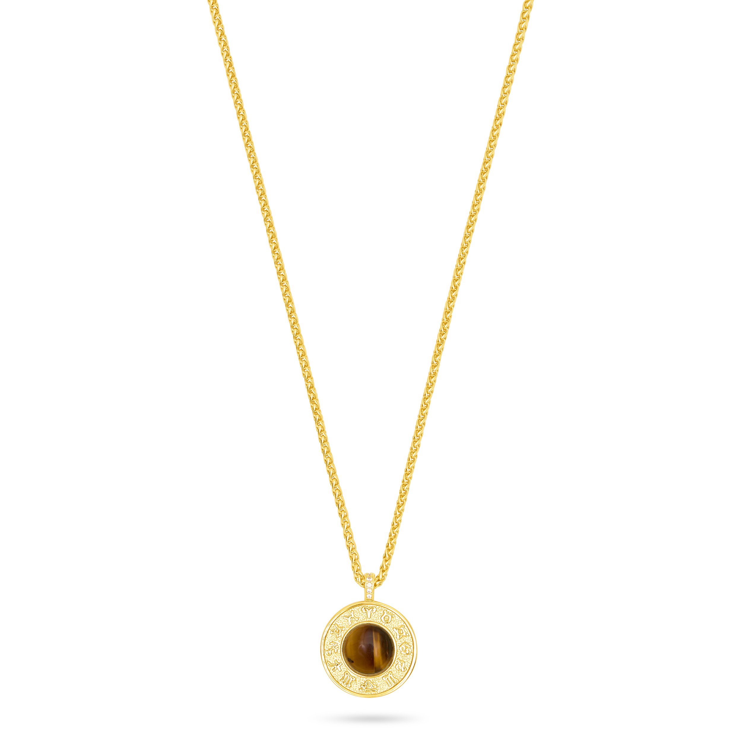 Talis Chains Zodiac Tigers Eye Pendant