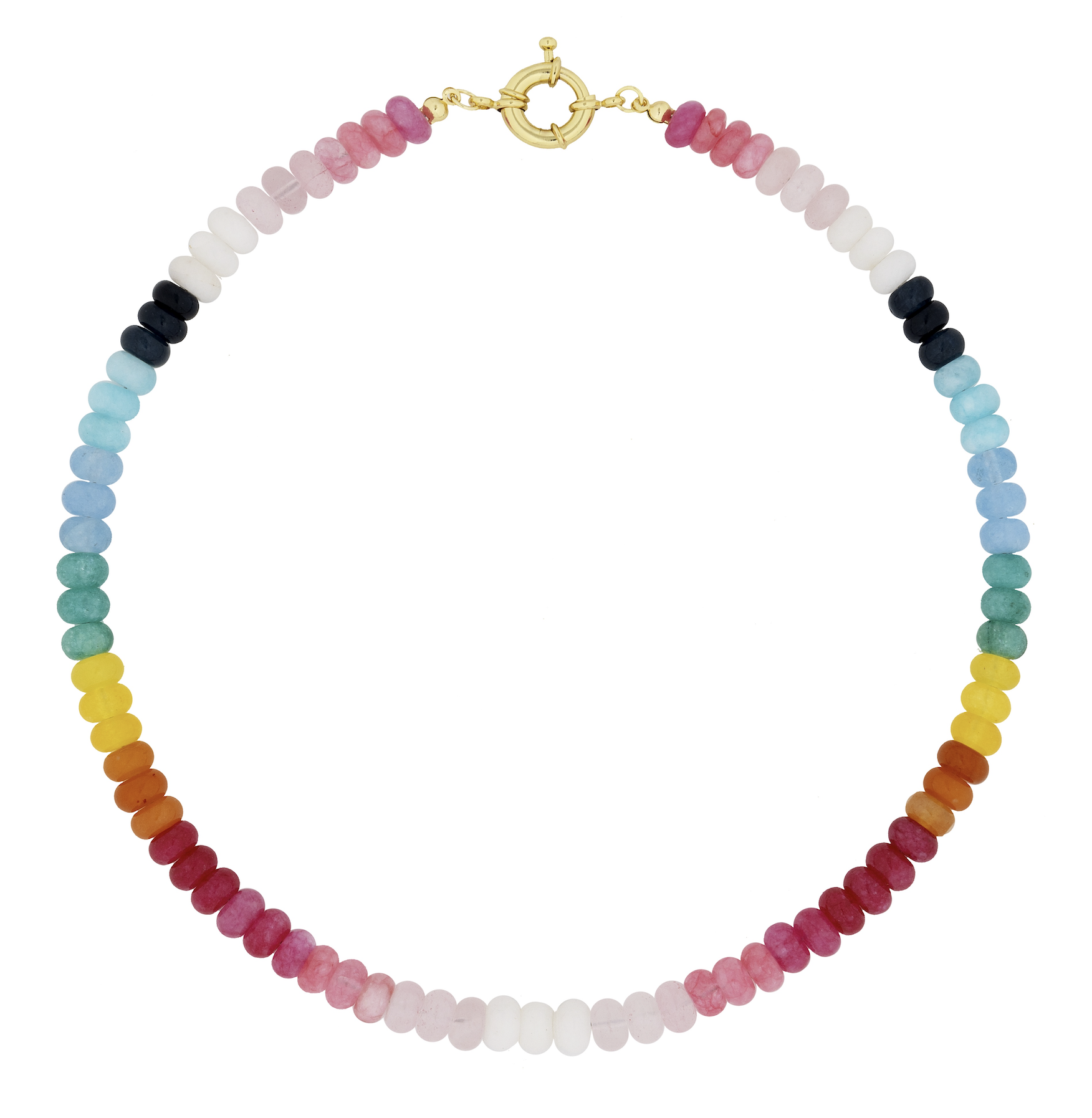 Rainbow Beaded Necklace