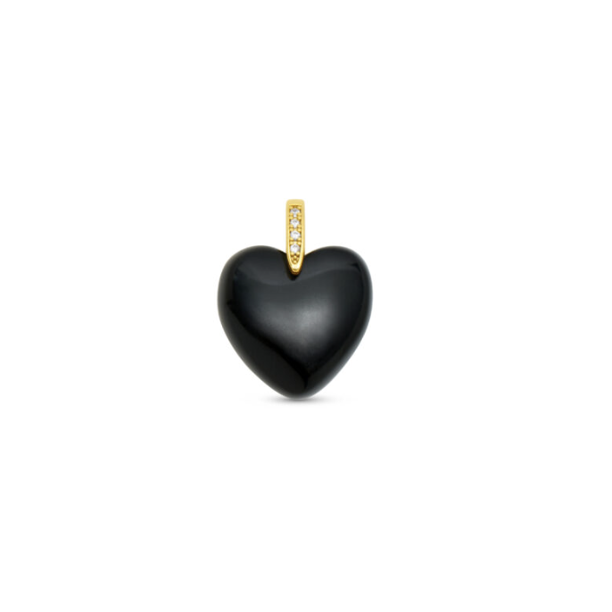 Talis Chains Heart Pendant- Black Onyx