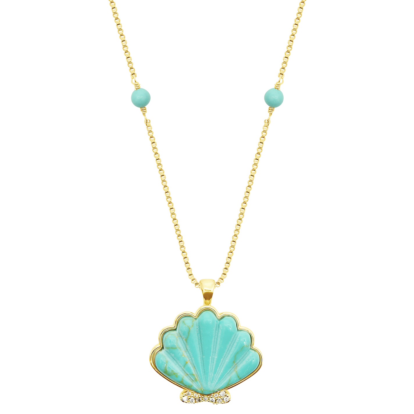 Talis Chains Turquoise Shell Pendant