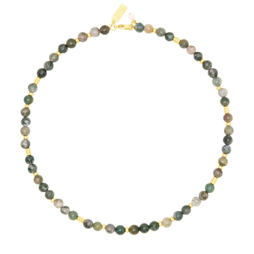 Talis Chain Jaipur Bead necklace - Indian Agate