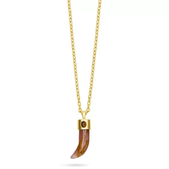 Talis Chains Sharks Tooth Pendant - Red Watermelon Skin