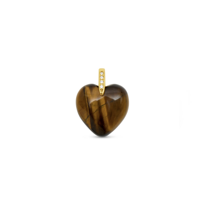 Talis Chains Heart Pendant- Tiger’s Eye
