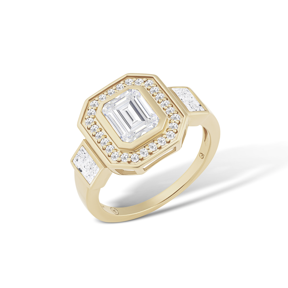Heavenly London Heart of Gold Ring — Cotton and Gems | Demi-Fine Jewellery