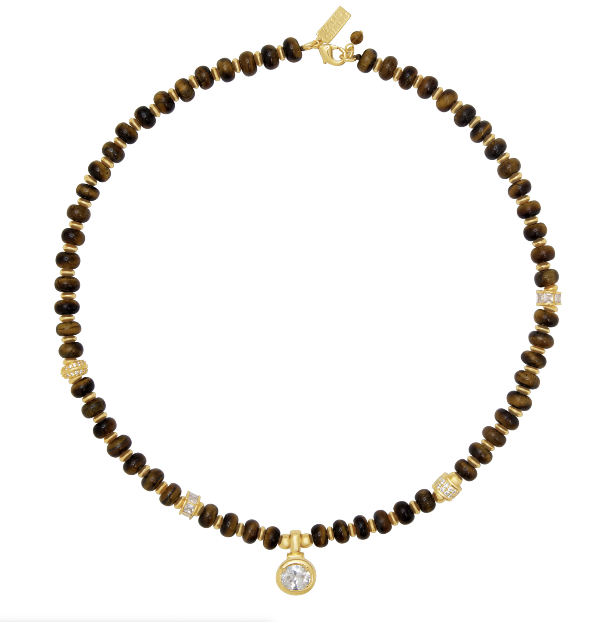 Talis Chains Melbourne Tigers Eye Necklace