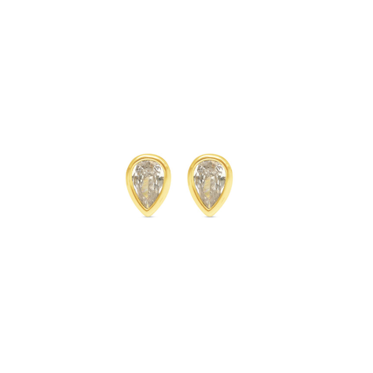 Talis Chains Pear Drop Studs MINI- Cubic Zirconia
