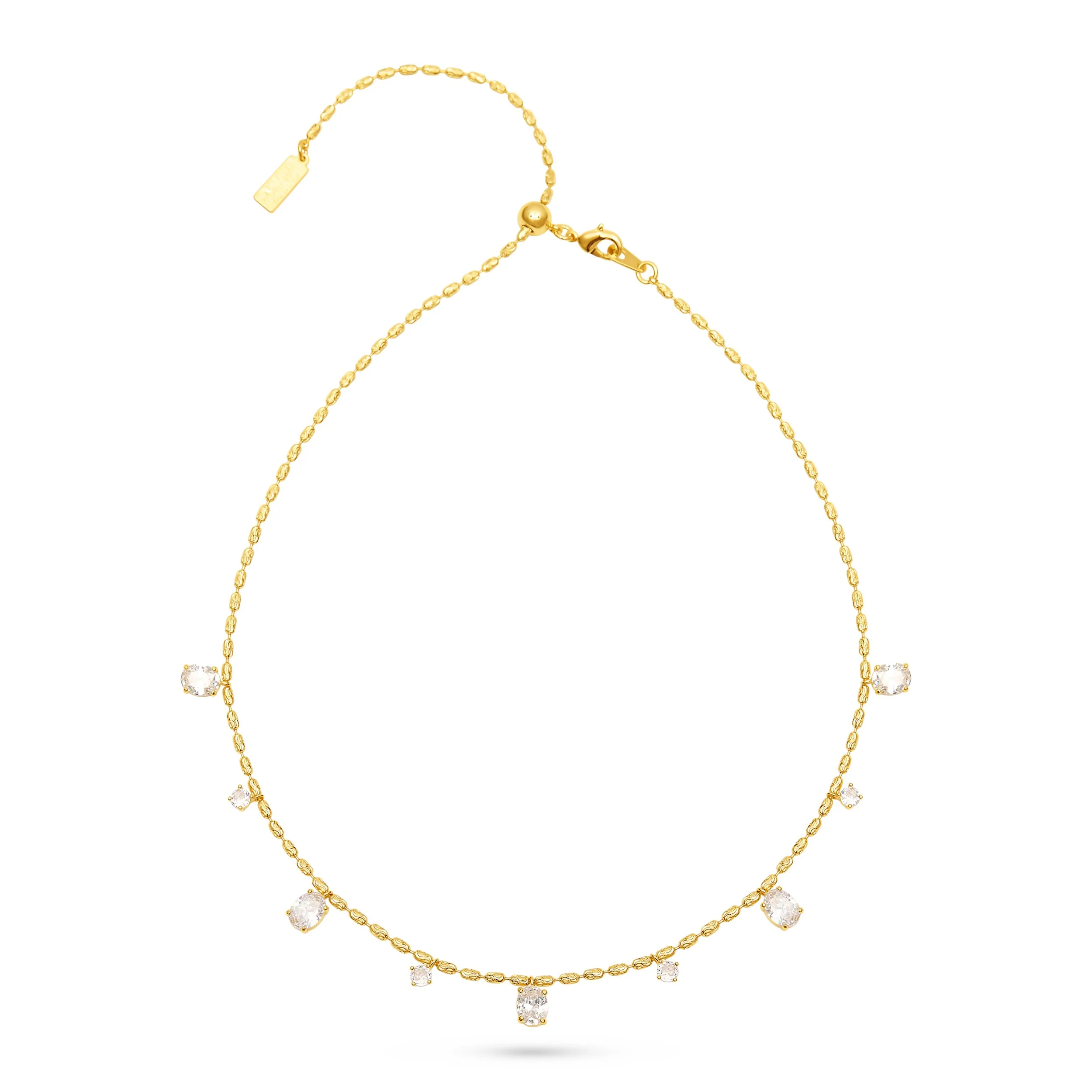 Talis Chains Adjustable CZ Drop Necklace