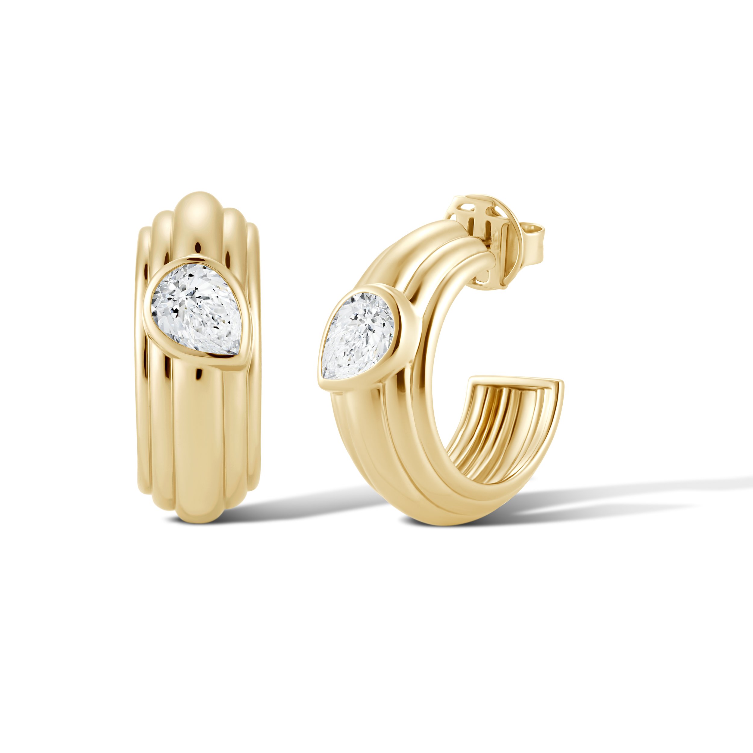 The Heavenly London Gold Zephyr Hoops