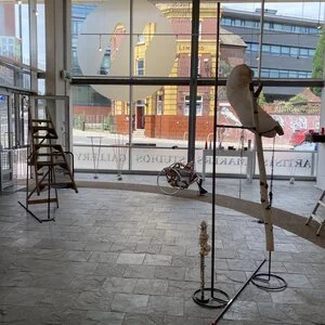  Work by Material Voice artists at Persistence Works, Sheffield, UK, 2021 