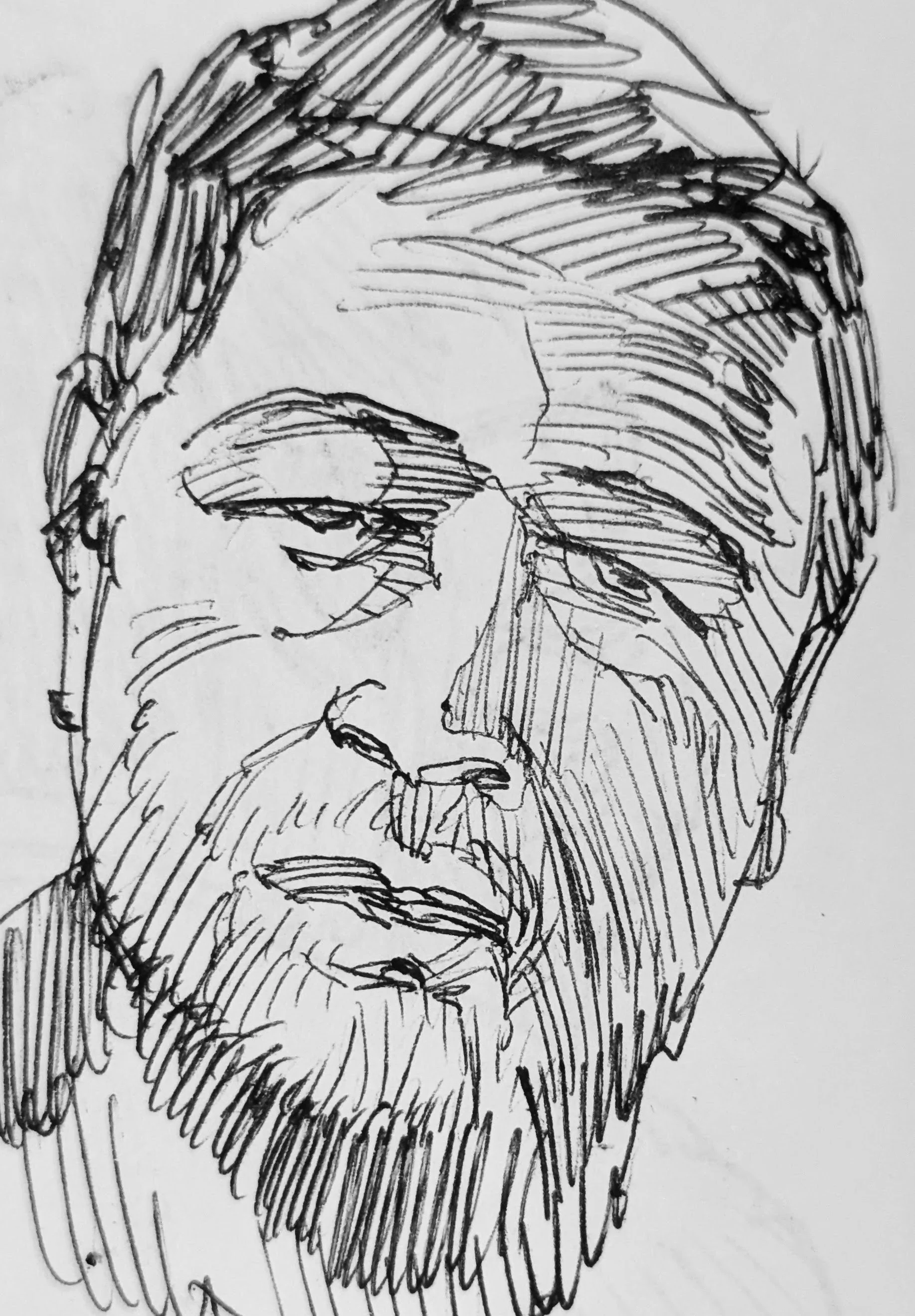 Quick Charles Bronson study from TV.