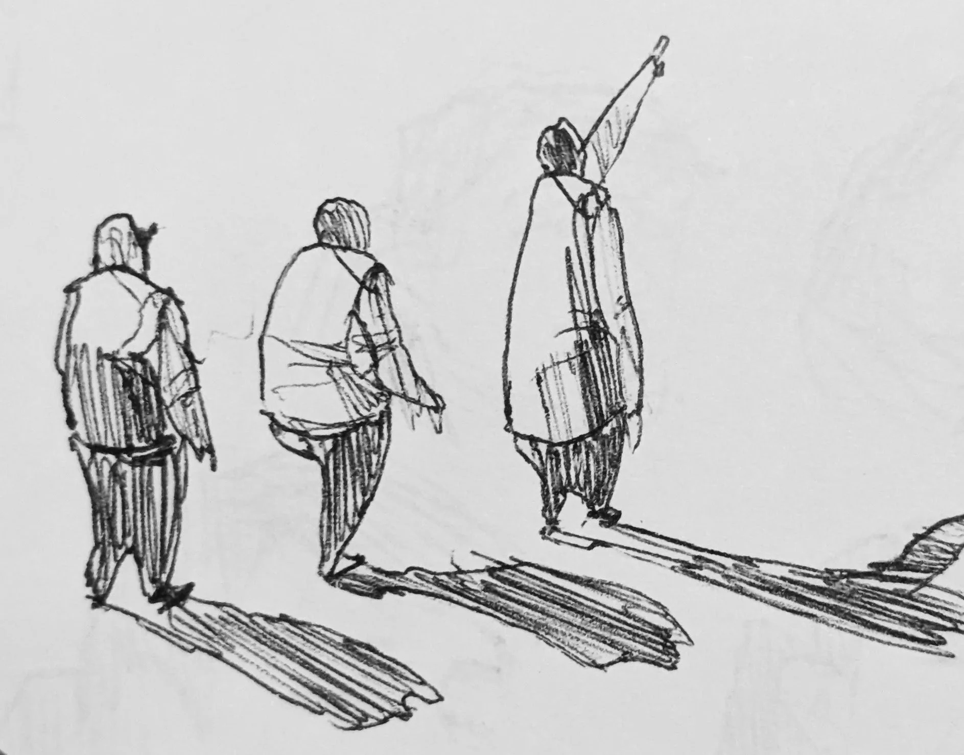 People on small safari.
