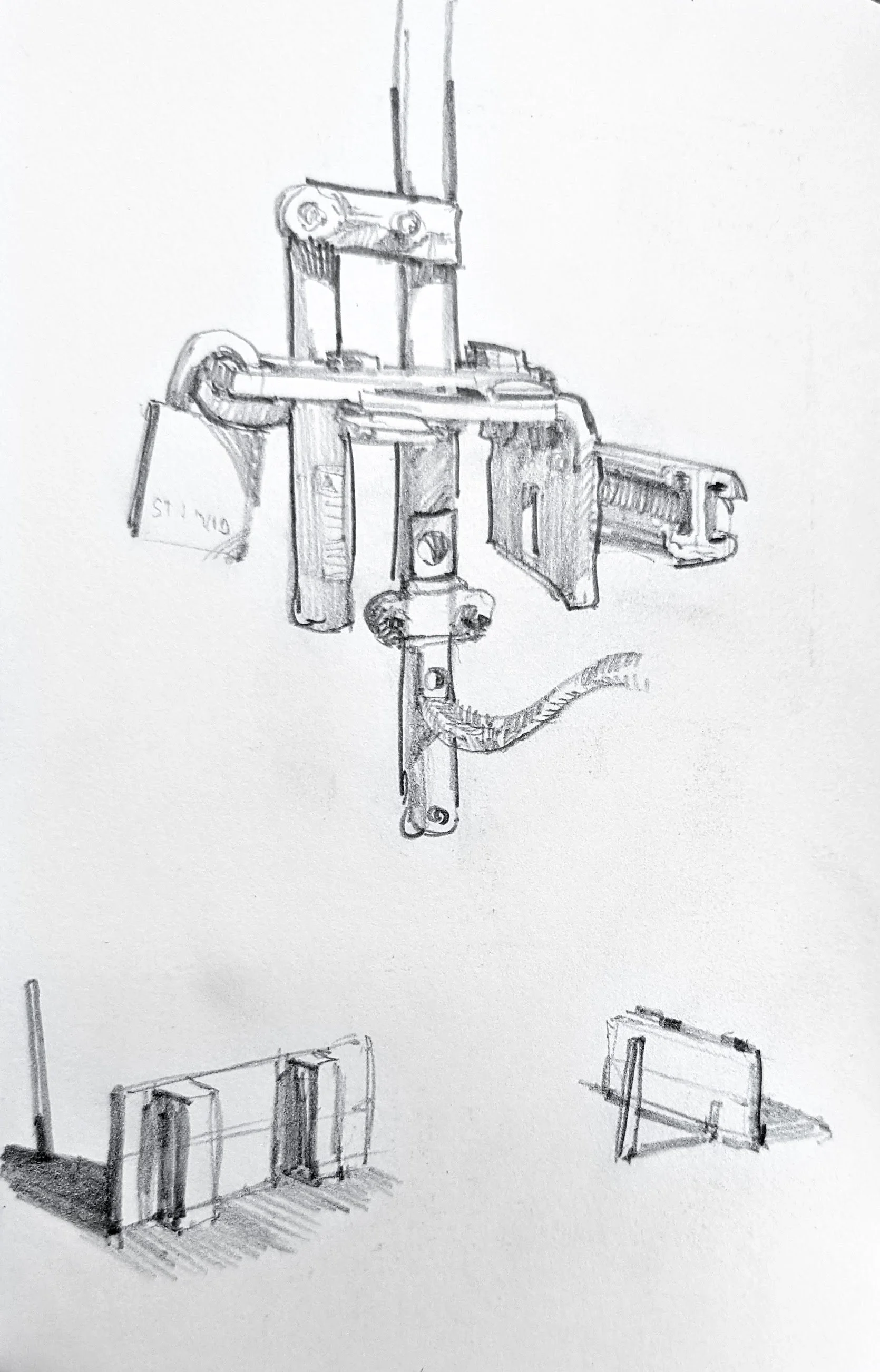 Gate lock, horseshoe pits