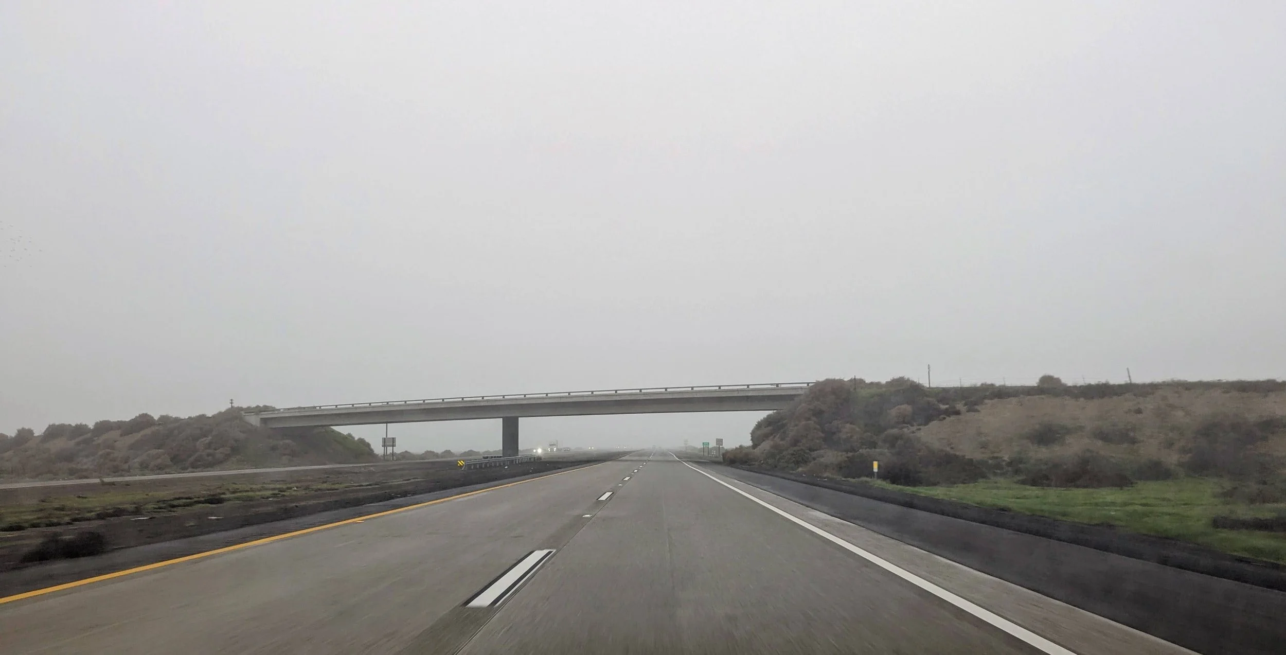Foggy underpass, Imperial Valley, CA