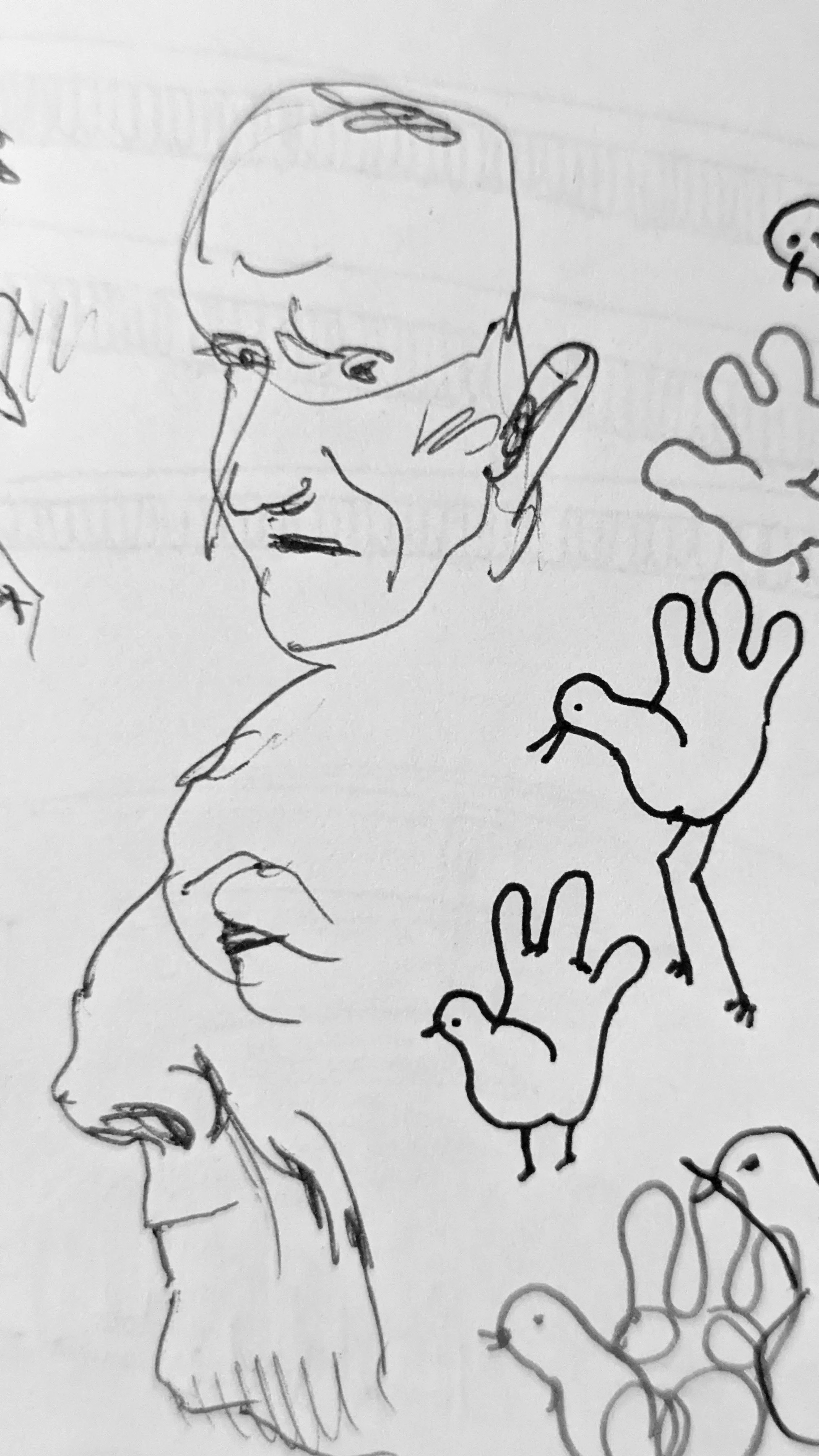 Hands and faces