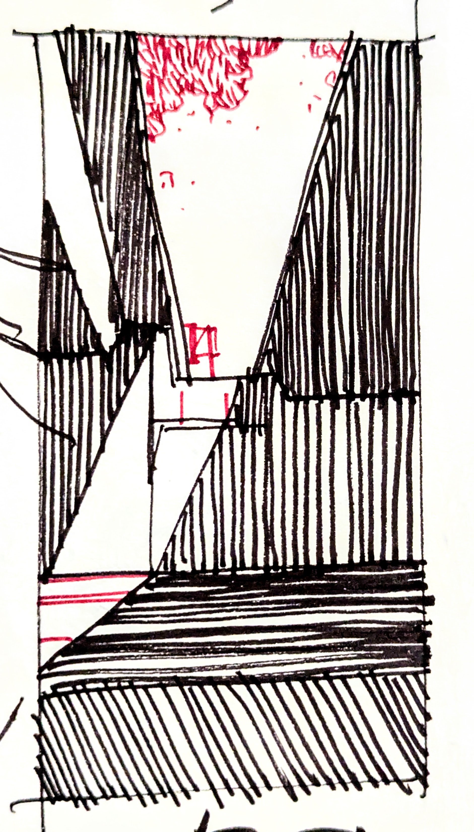 Between the overpasses