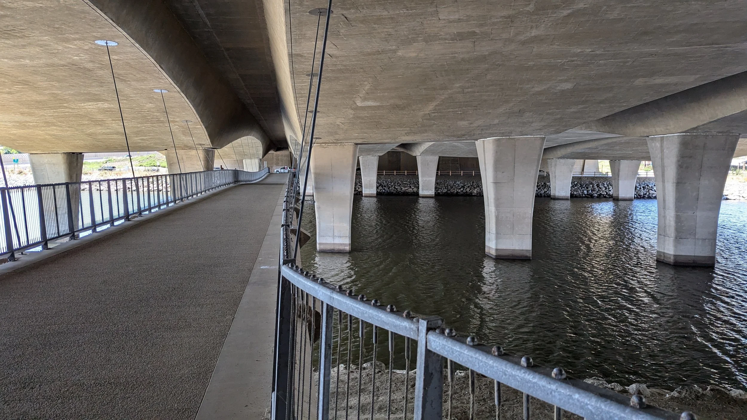 Watery I-5 undercroft, Solana Beach, CA