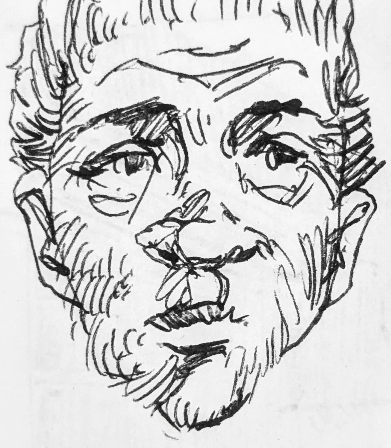 Small face study. 