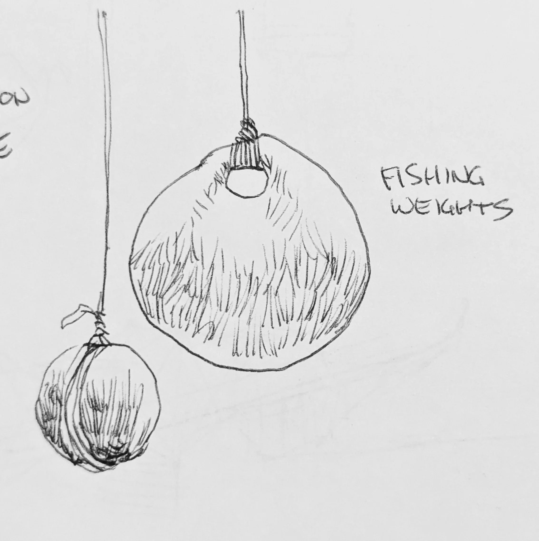 Fishing weights from a cultural museum in Nelson, B.C.