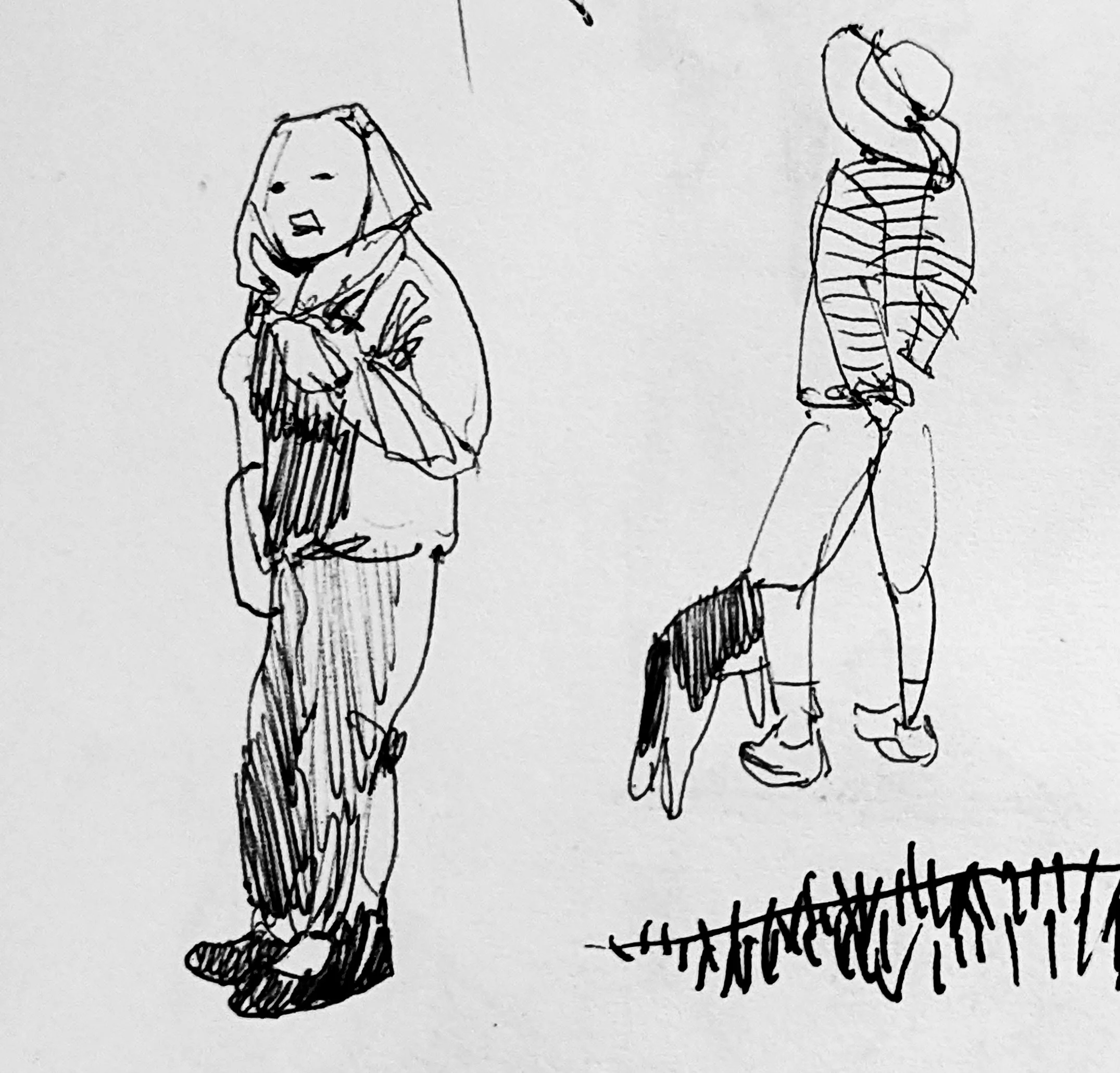People standing around