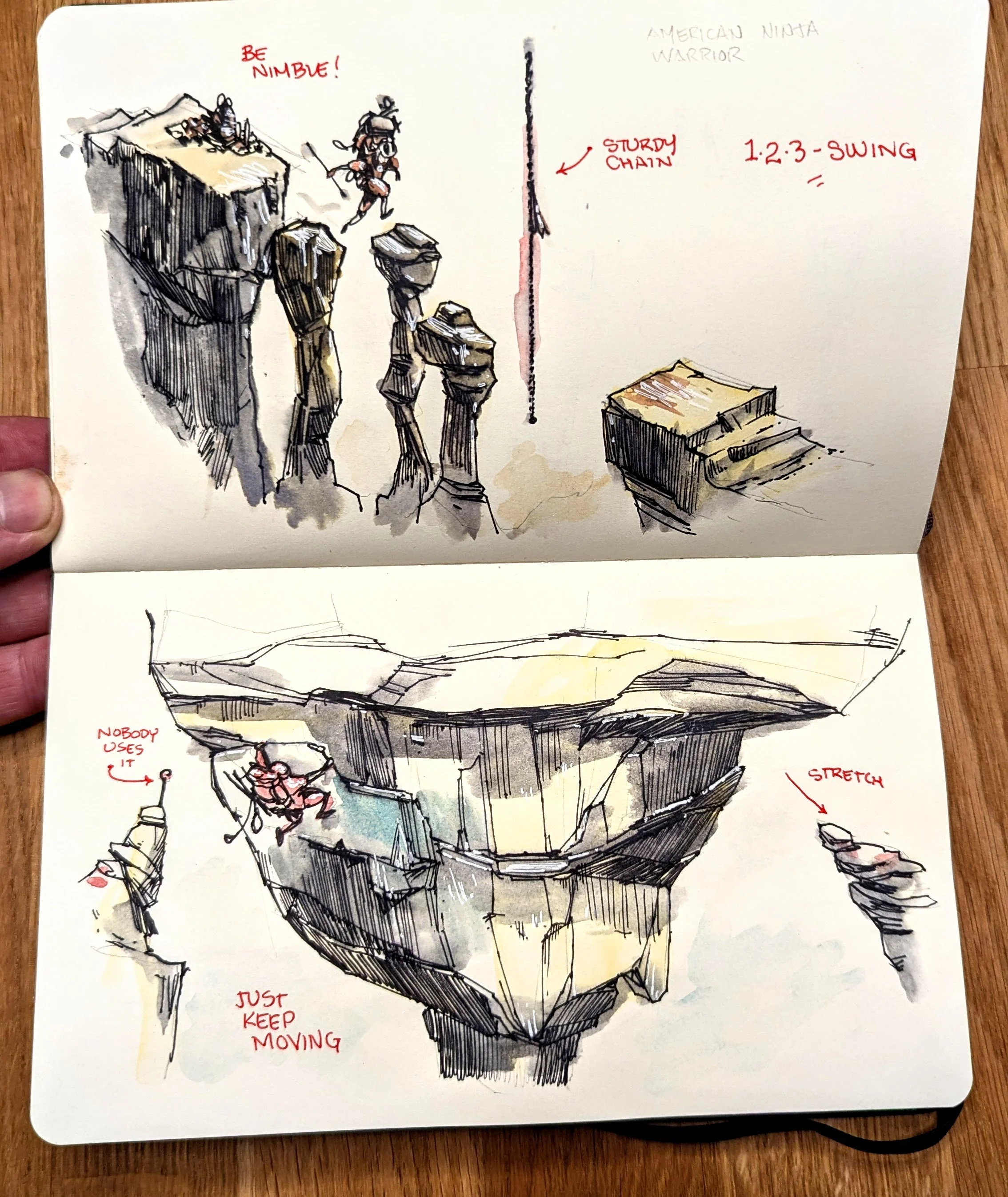 Ninja Warrior meets dungeon crawl