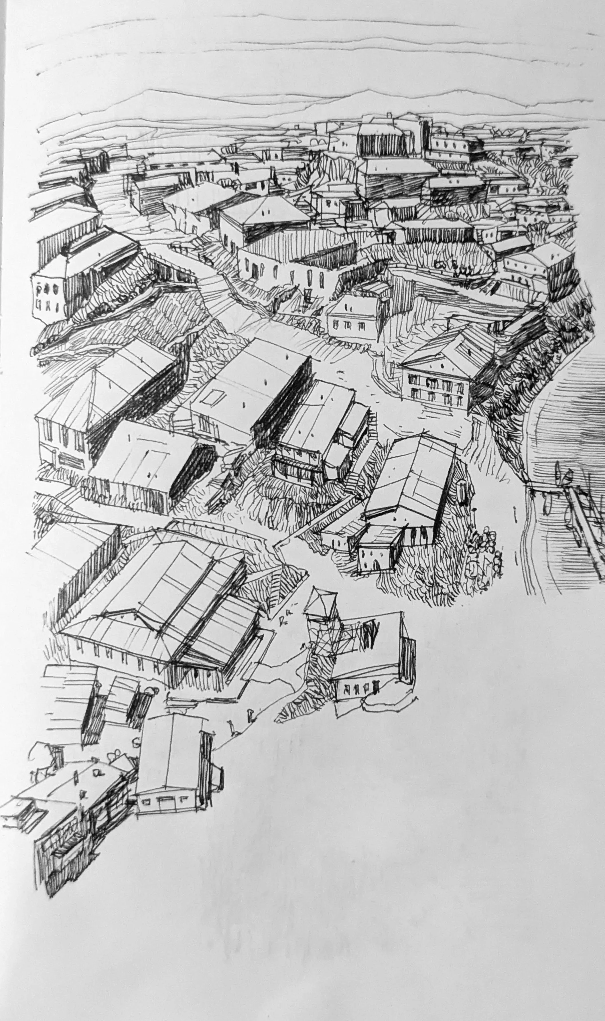 Village by the banks