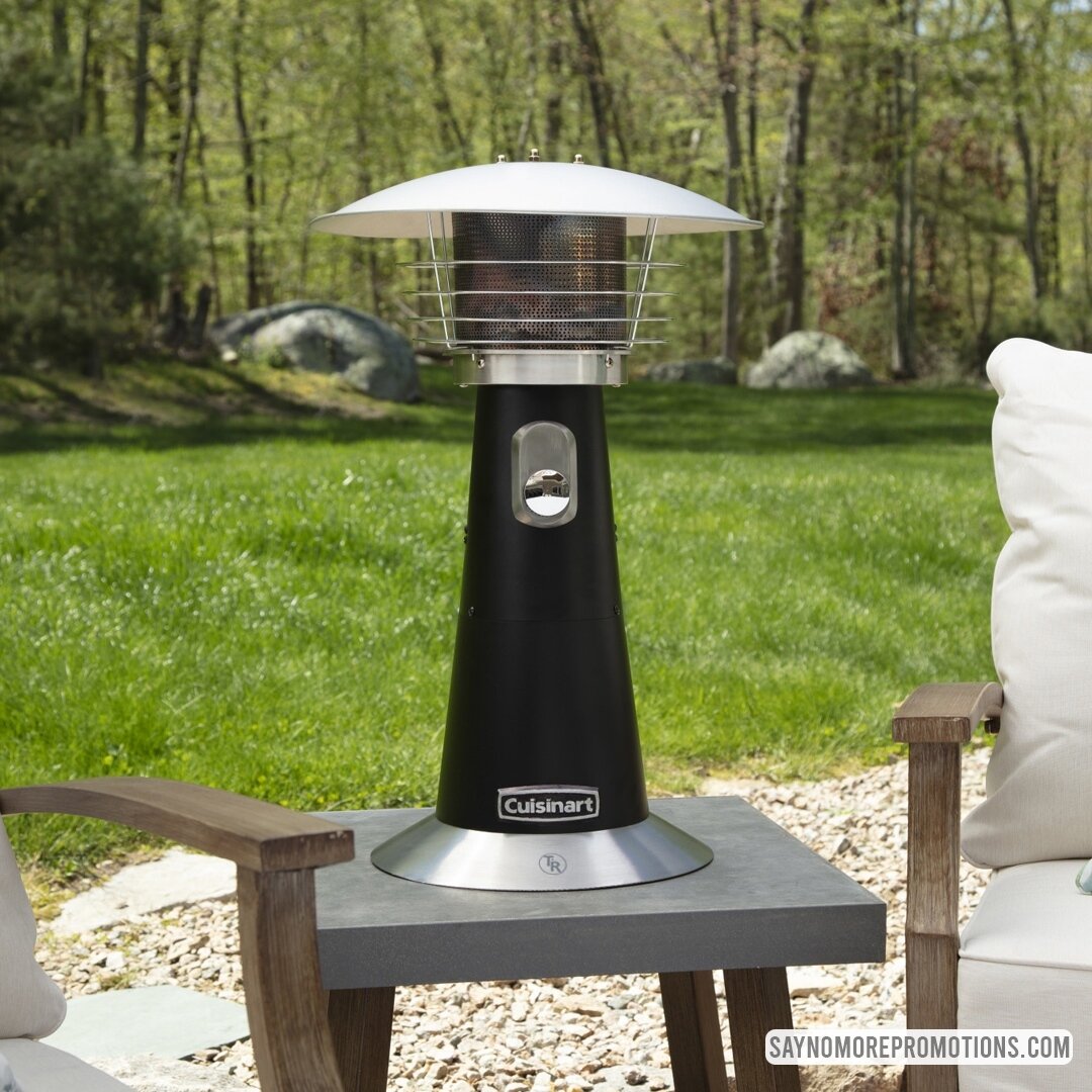 Heat up your recipient's outdoor space with a branded Cuisinart&reg; tabletop patio heater.⁠
⁠
Visit our website LINK IN BIO⁠
⁠
⁠
⁠
#heater⁠
#tabletopheater⁠
#brandedheater⁠
#promotionalproducts⁠⁠⁠
#promoproducts⁠⁠⁠
#SayNoMorePromos⁠⁠⁠
#marketing⁠
#b