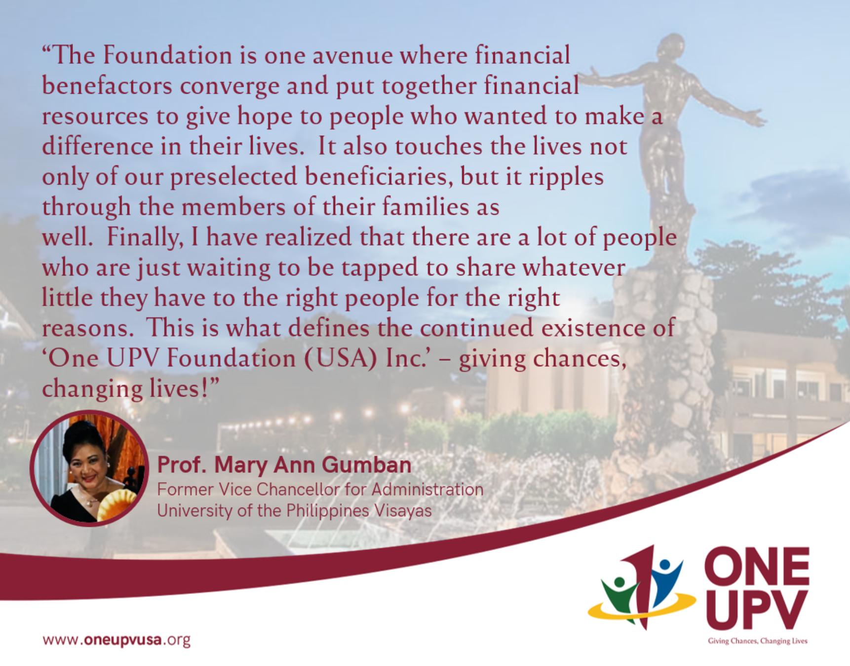 A silver lining: the One UPV origin story