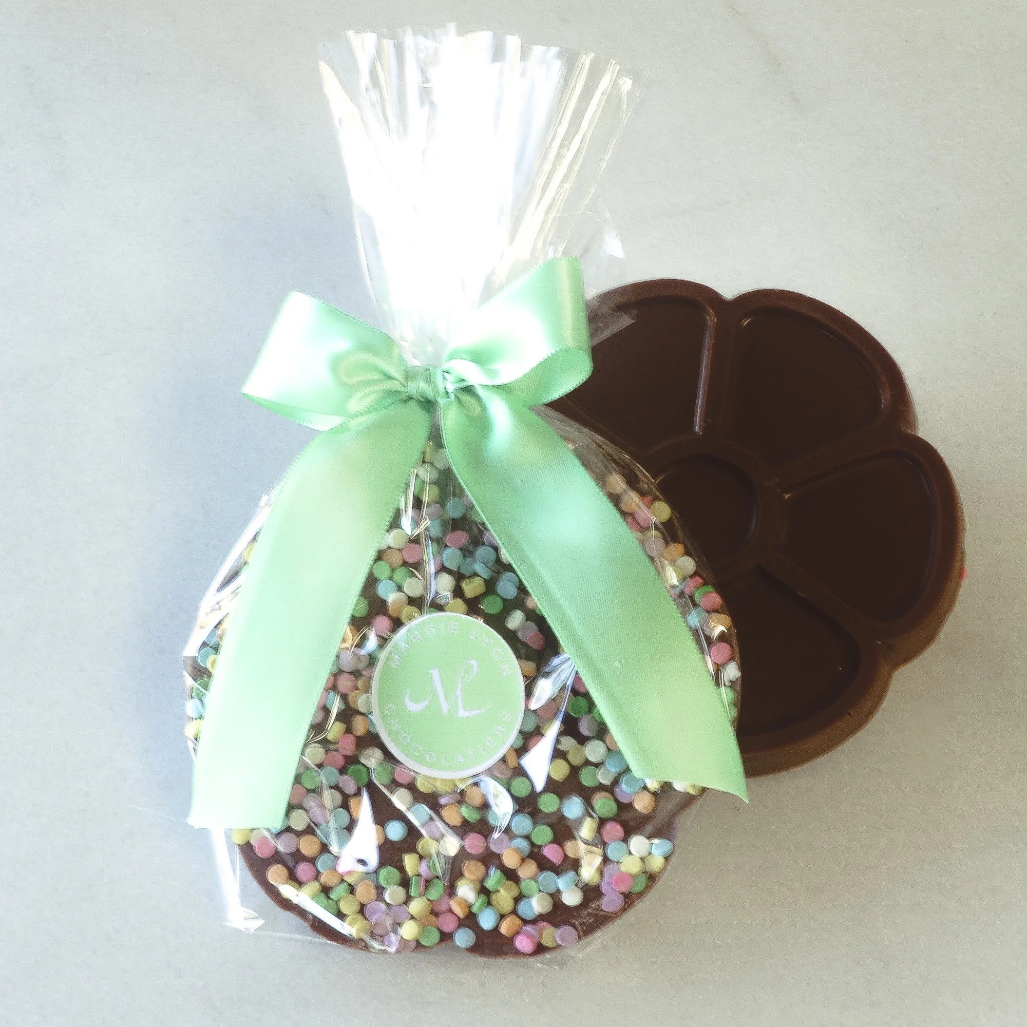 4oz Solid Chocolate Flower - Spring Decorations