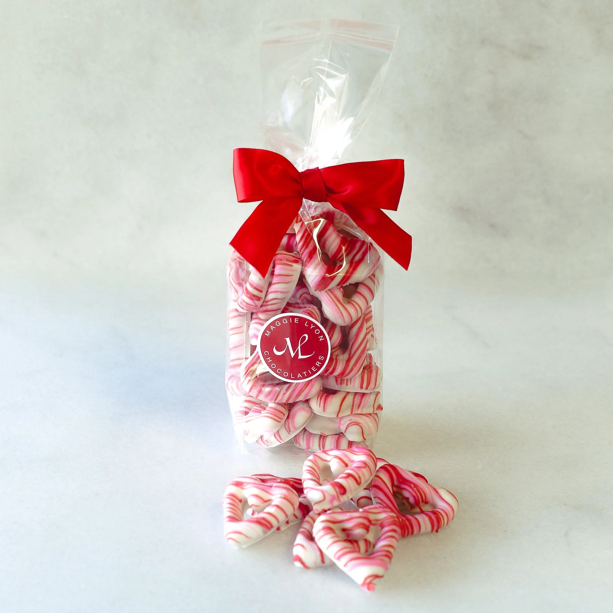5oz Valentine’s White Chocolate Covered Heart-Shaped Pretzels