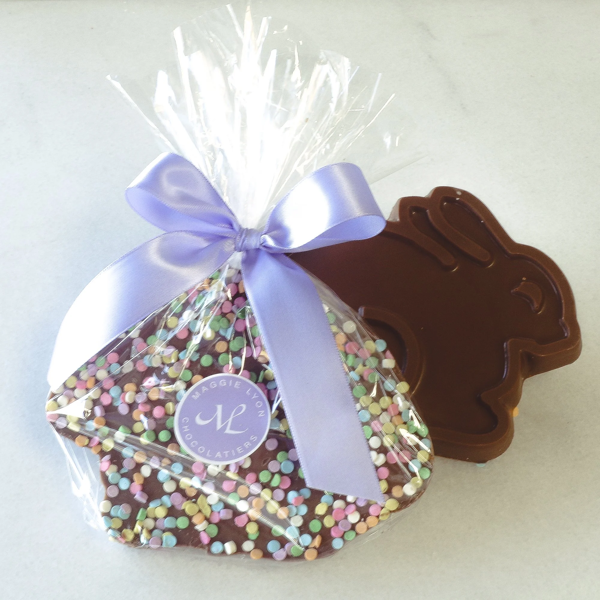 Easter 4oz Solid Chocolate Bunny - Spring Decorations