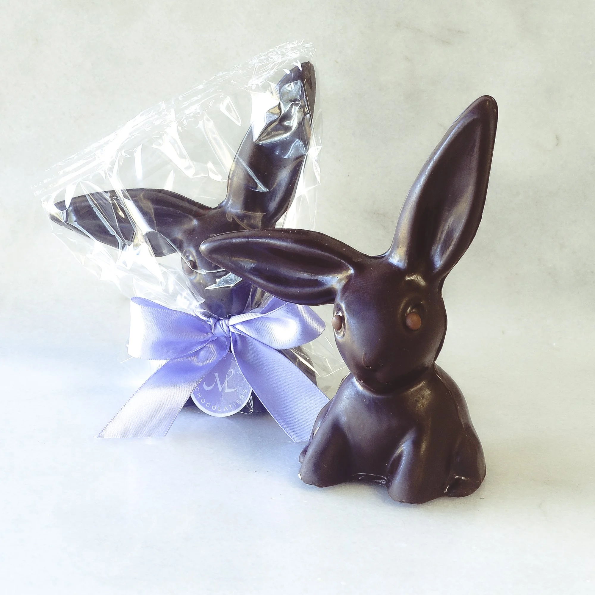 Easter 7oz Moppsy Bunny - Solid Dark Chocolate