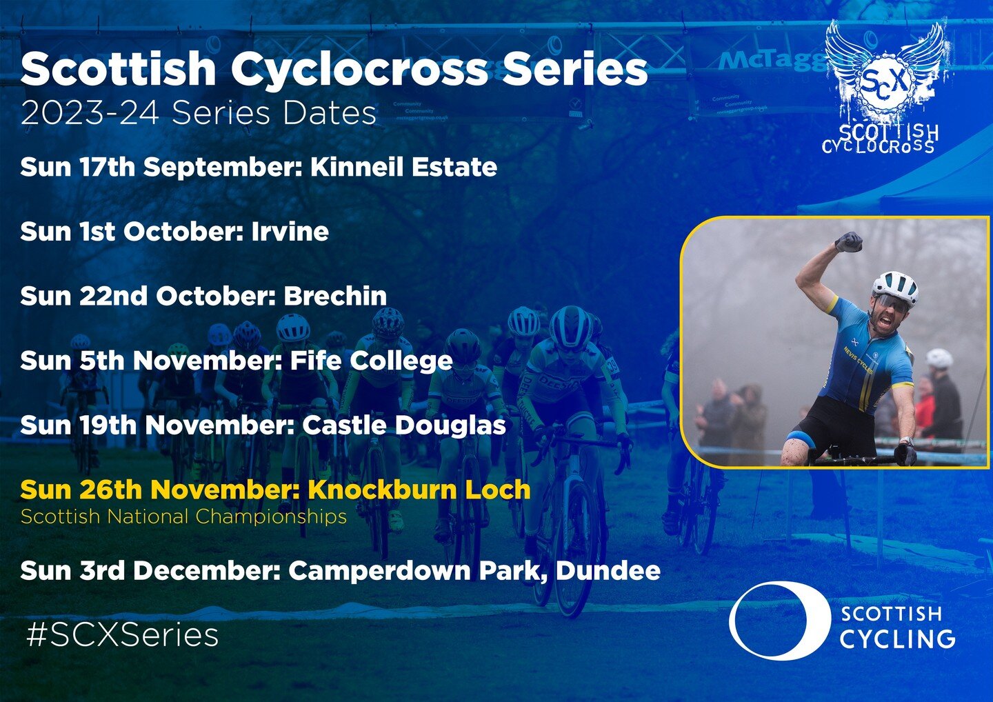 The venue for the 2023 SCX Series opener has been confirmed as Kinneil Estate. The venue made its debut in the series last year and provided a fantastic days racing. Will the pump track be included this year.... #crossiscoming #scottishcyclocross #sc