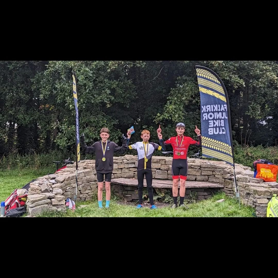 Well done to all the riders today! Here is the podium for U12-U16 for today at kinneil 🥇🥈🥉