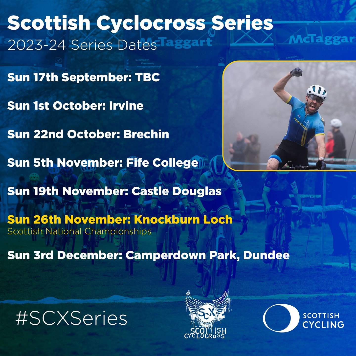 SCX are excited to unveil the SCX Series dates for the 2023/4 season. These dates deliberately avoid any clashes with the National Trophy Series giving Scottish riders the opportunity to compete at the top level in advance of the British National Cha