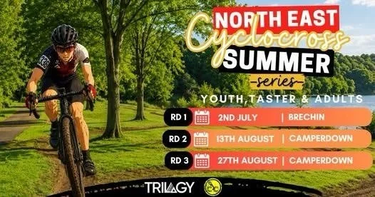 It&rsquo;s not cyclocross weather, or maybe it is?!

So far we have 3 races on the calendar this summer:

8th August - Haugh Cross (Aberdour) 
13th August - Camperdown (Dundee)
27th August - Camperdown (Dundee)

See you there!