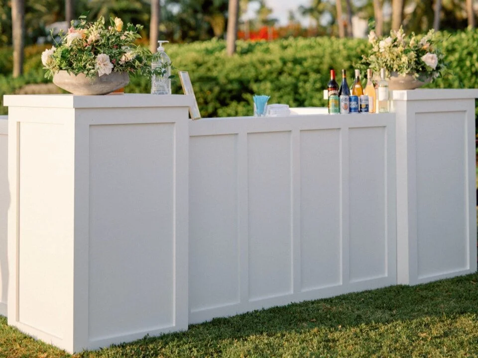 6' Luna Bar - $300, 3' Luna Bar - $125, Luna Pedestal - $125